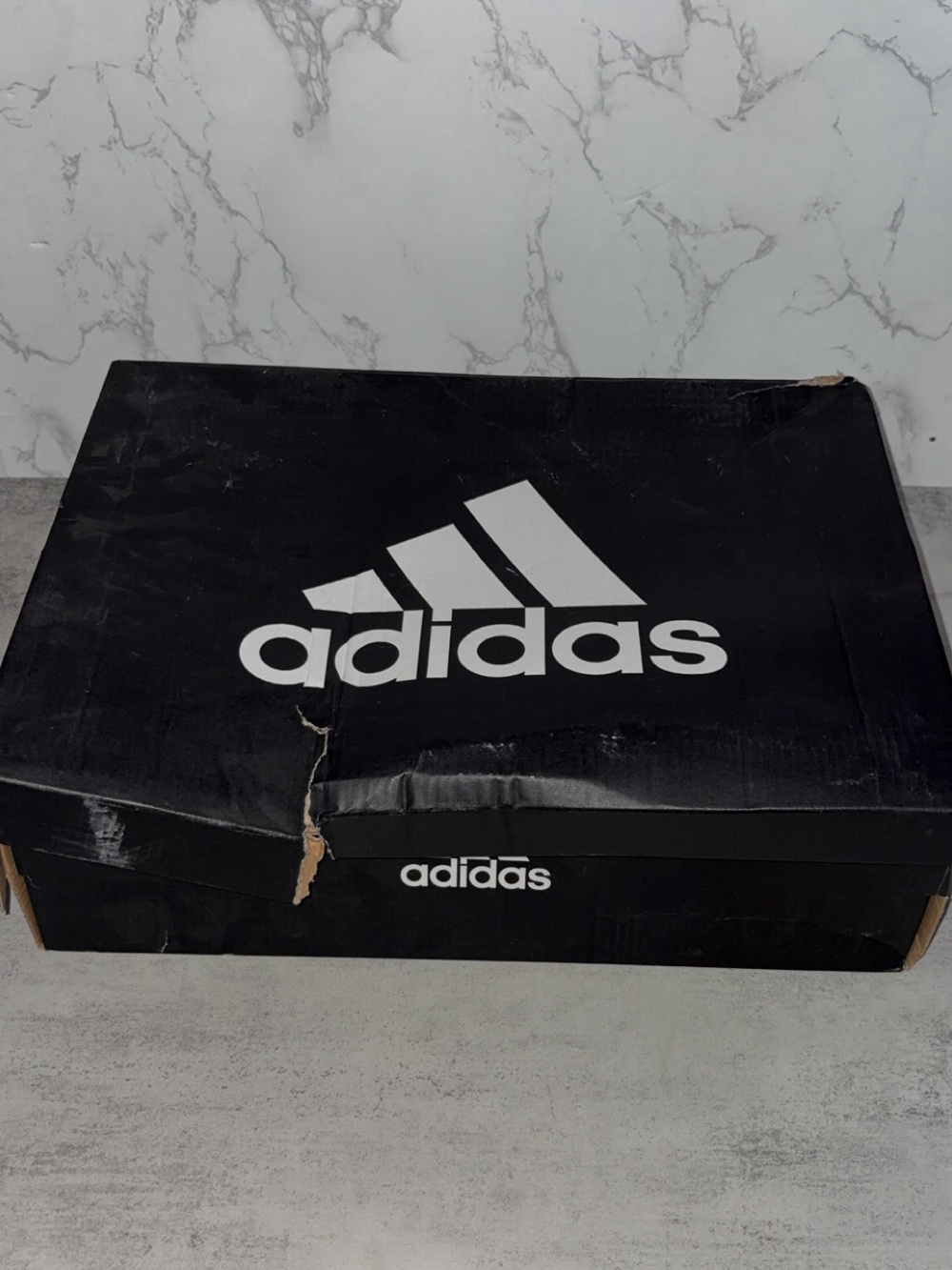 NWT Adidas Men’s 3.0 White & Blue High-Top Sneakers - Picture 10 of 13
